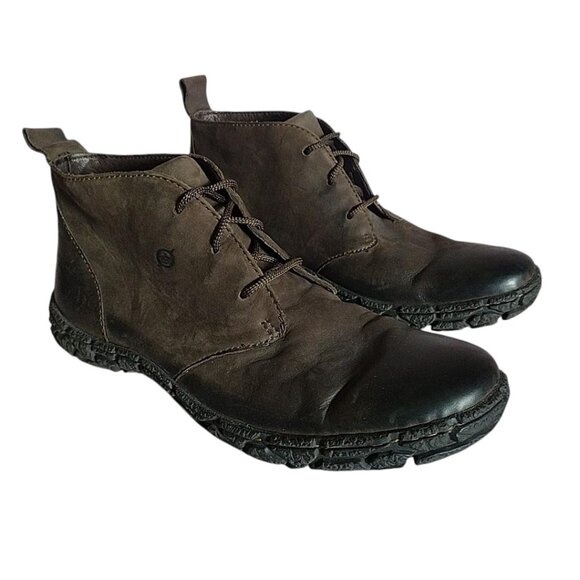 Born Mens Chukka Boots Size 11 M Leather Brown Lace Up Ankle - Picture 1 of 8